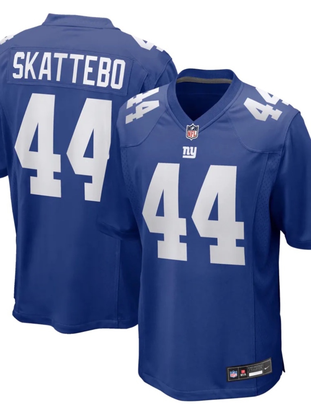 Youth NFL Blue New York Giants #44 Skattebo Jersey size Large